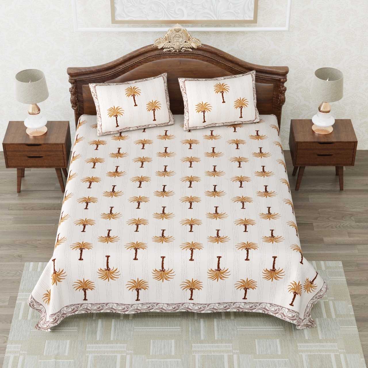 heritage king size cotton nwe trendy colours bedsheet with matching pillow cover