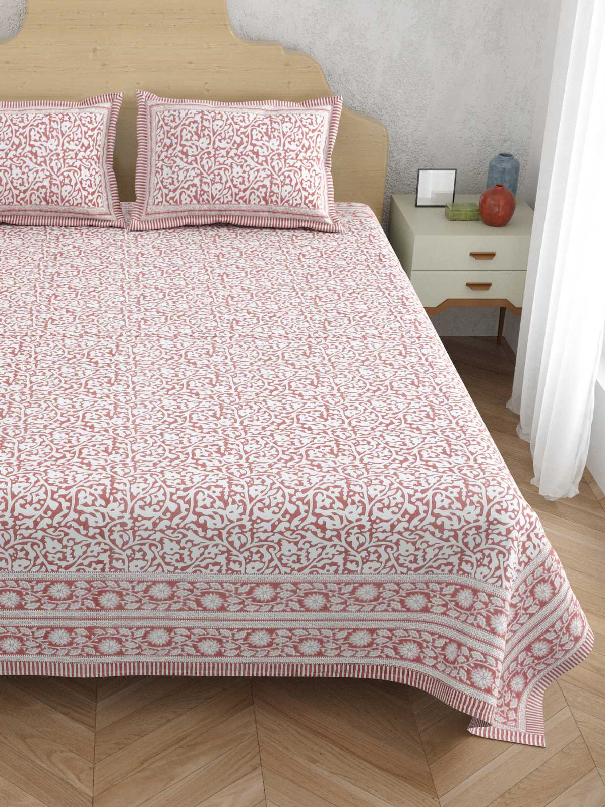 pr atulaya latest design king size cotton fancy bedsheet with pillow covers exports 