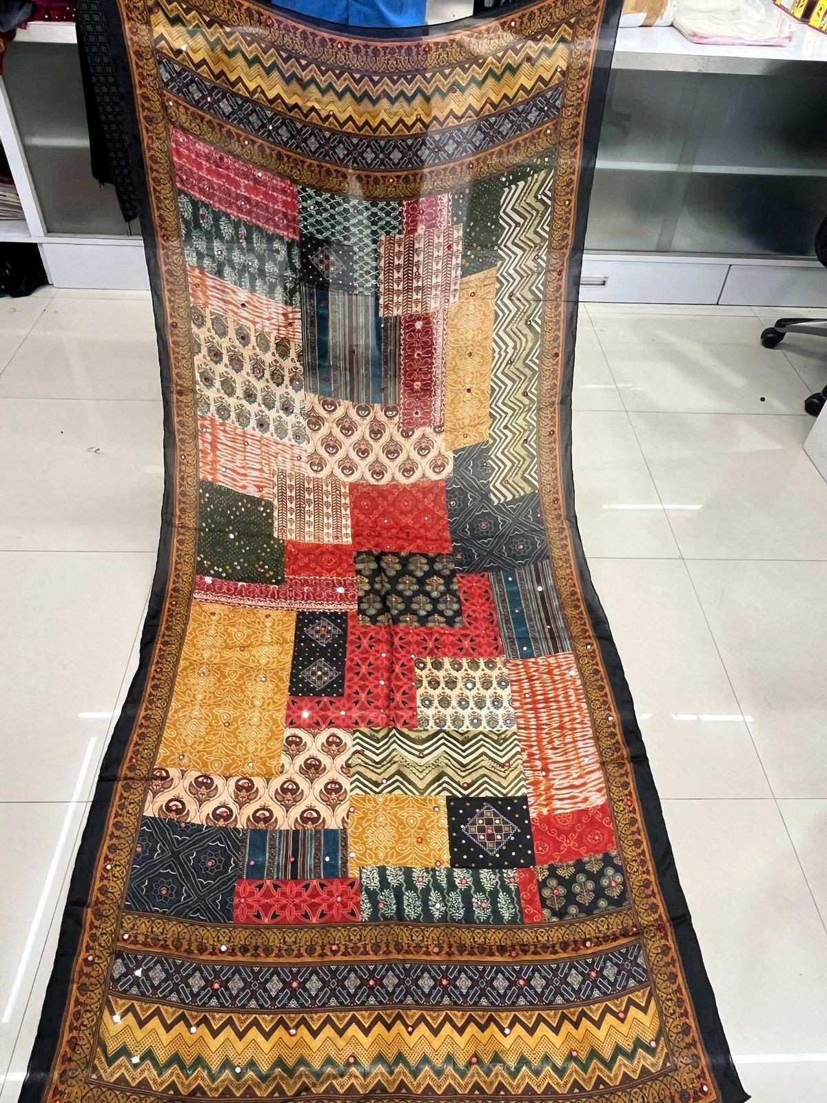 pr viscose pattern pure chinon regular wear dupatta exports
