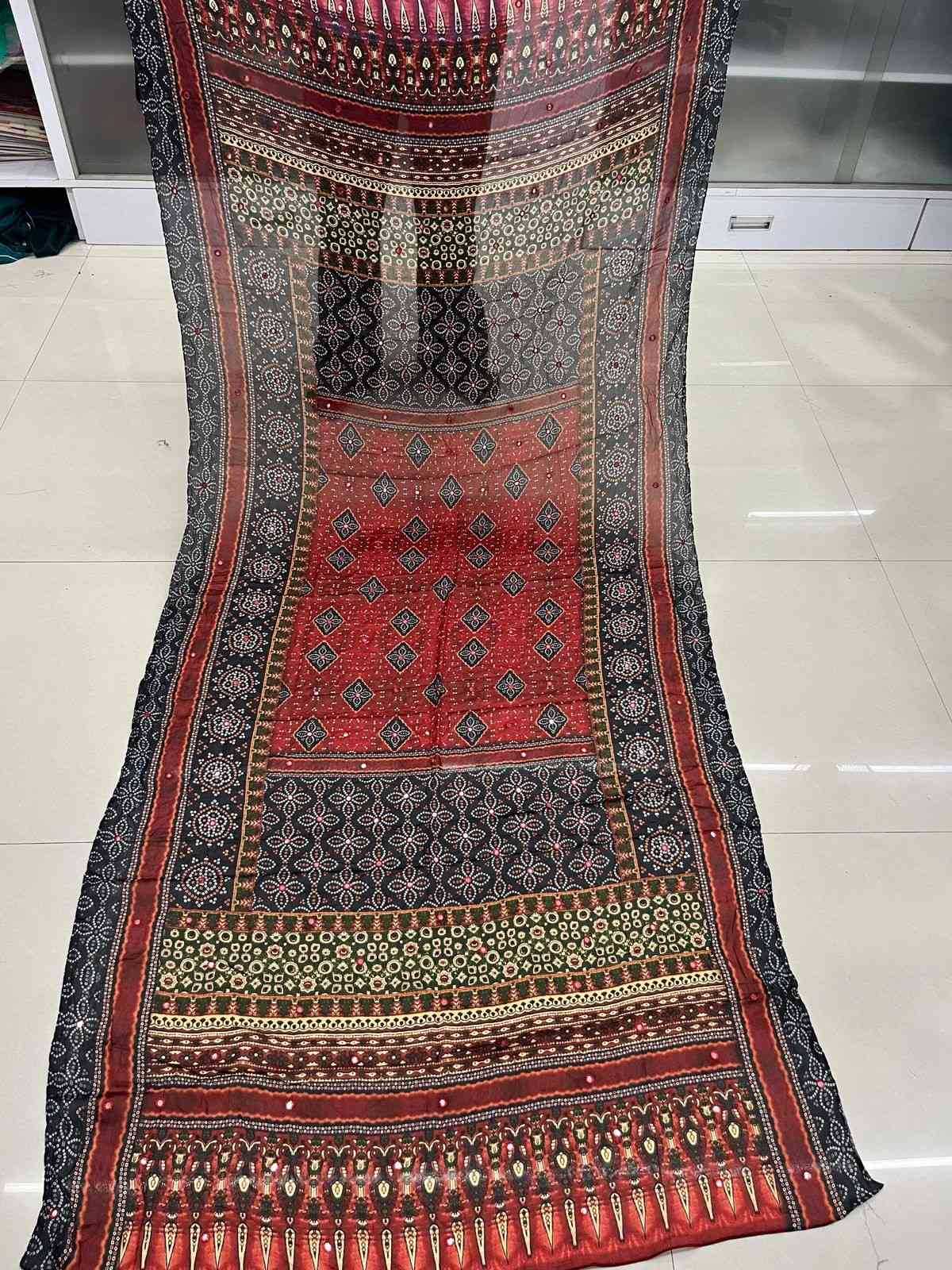 pr viscose pattern pure chinon regular wear dupatta exports