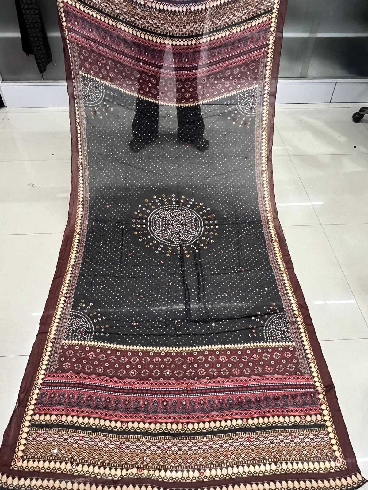 pr viscose pattern pure chinon regular wear dupatta exports