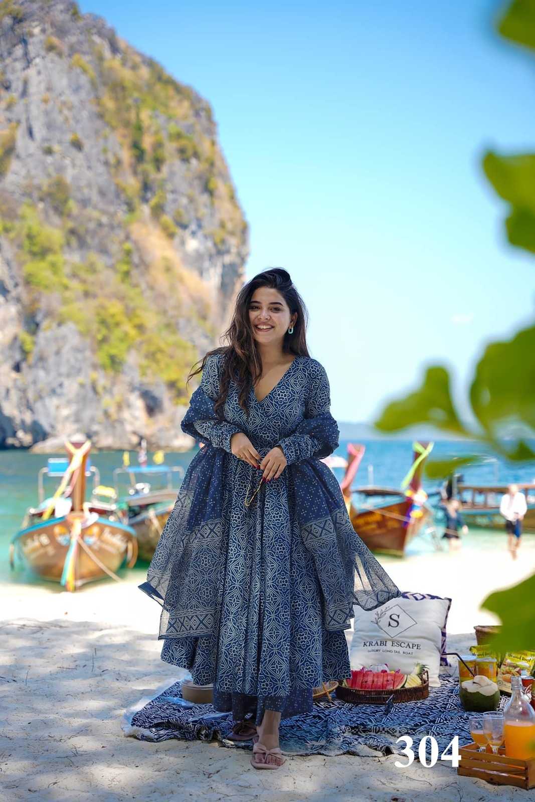 pr clora vol 3 ethnic design muslin fully stitch big size palazzo style flair 3pcs dress 