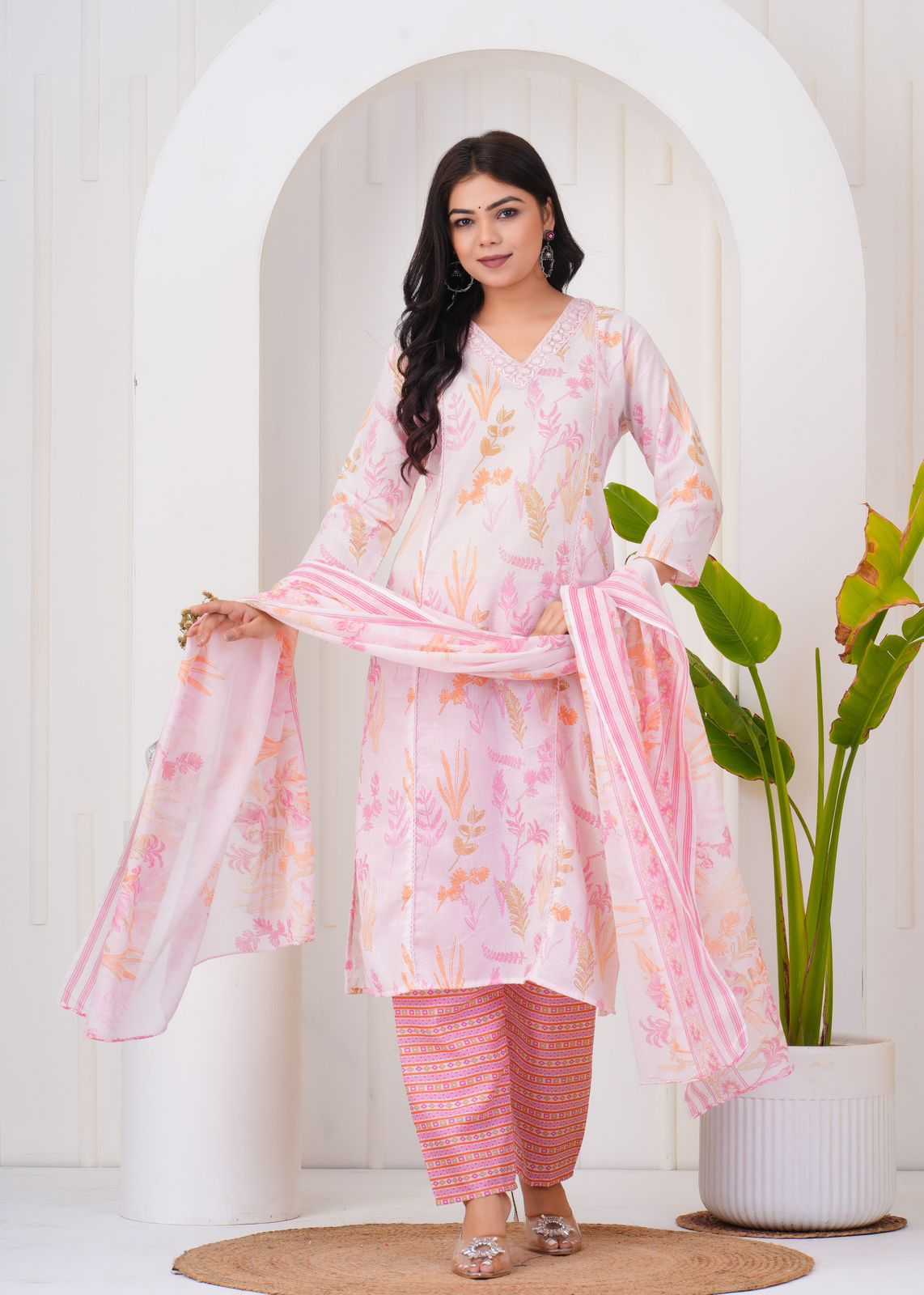pr heritage fancy cotton elegance style fully stitch plush size salwar suit 