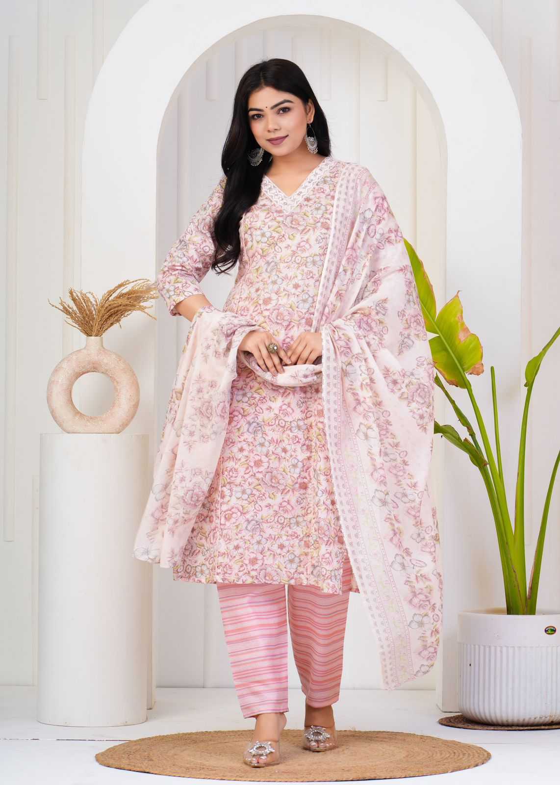 pr heritage fancy cotton elegance style fully stitch plush size salwar suit 