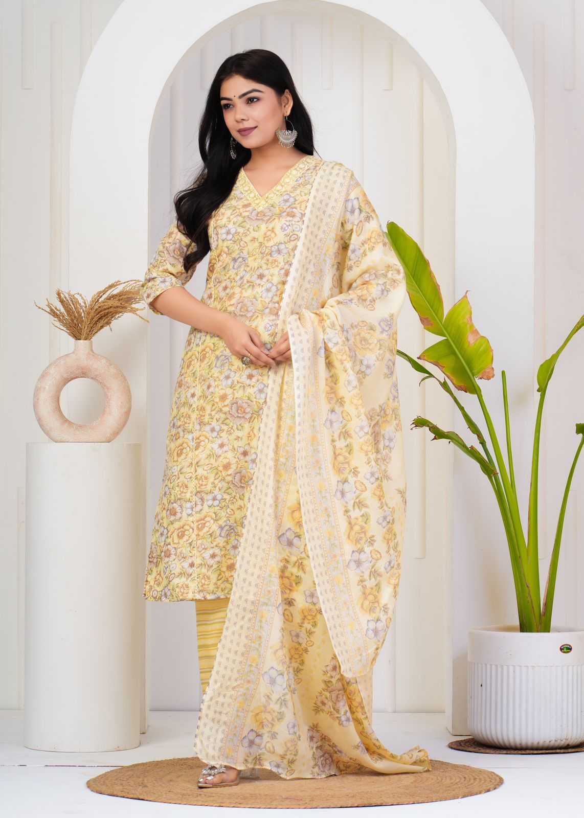 pr heritage fancy cotton elegance style fully stitch plush size salwar suit 