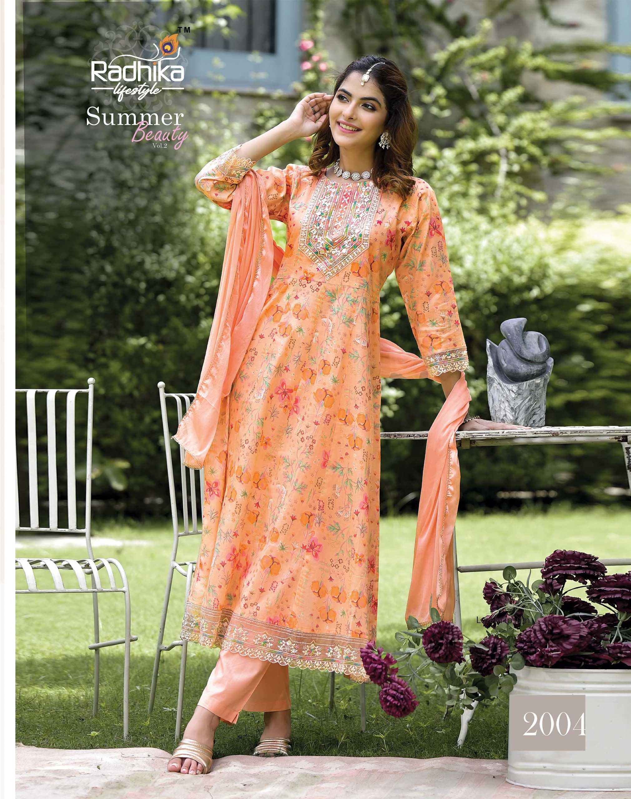 summer beauty vol 2 by radhika lifestyle cotton print casual wear readymade big size salwar suit 