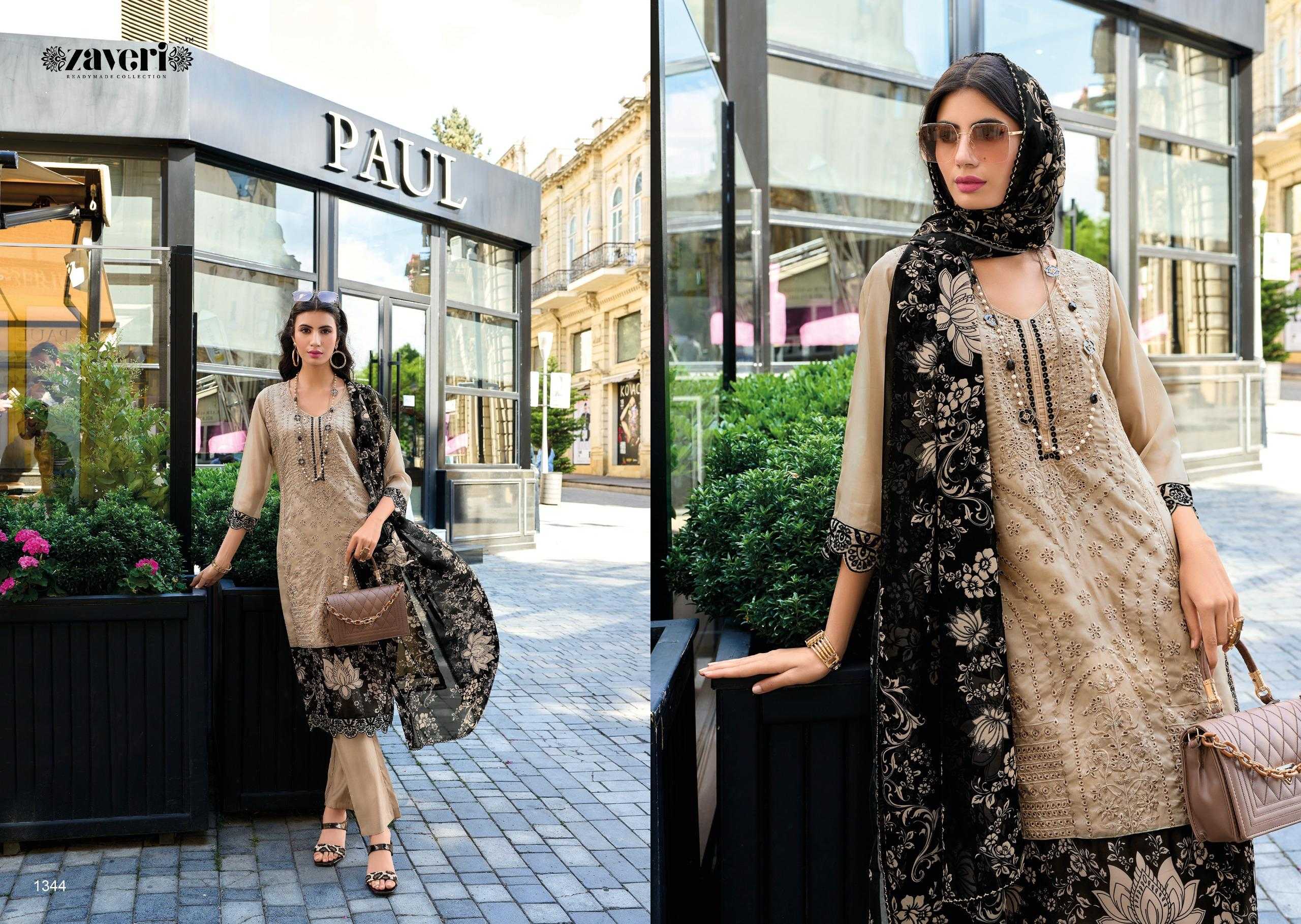 scarlet by zaveri organza modern pakistani amazing work readymade 3pcs dress