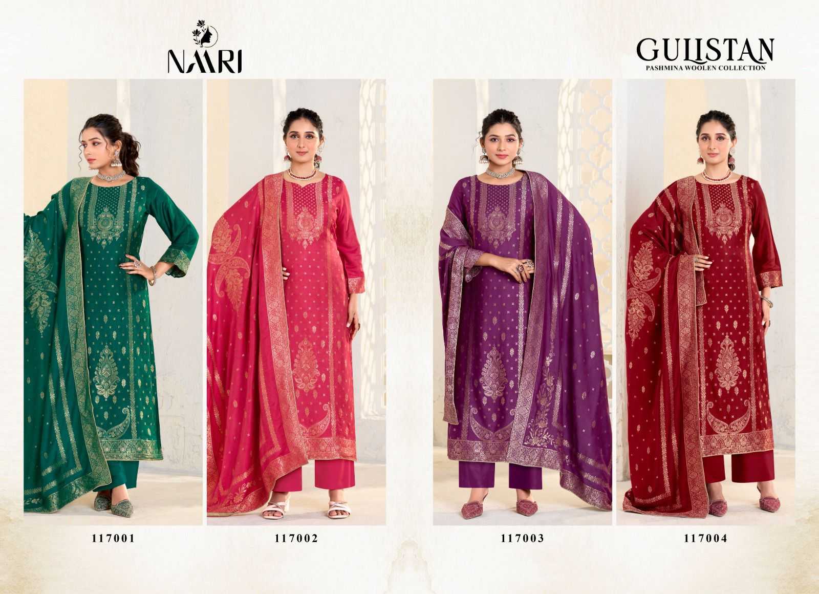 naari gulistan winter special viscose pashmina jacquard 3pcs dress