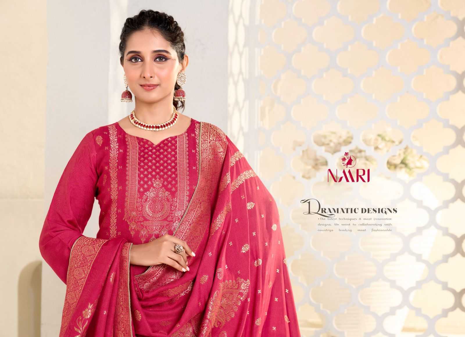 naari gulistan winter special viscose pashmina jacquard 3pcs dress