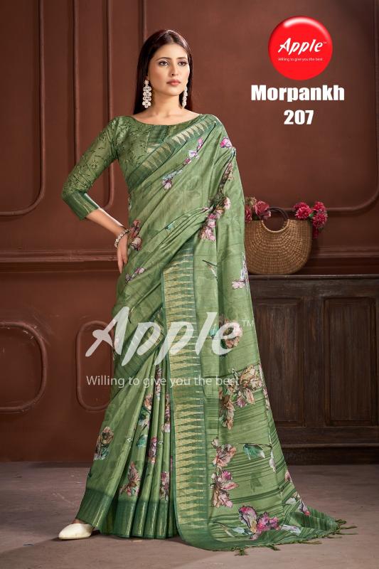 morpankh vol 2 by apple unique style print manipuri saree