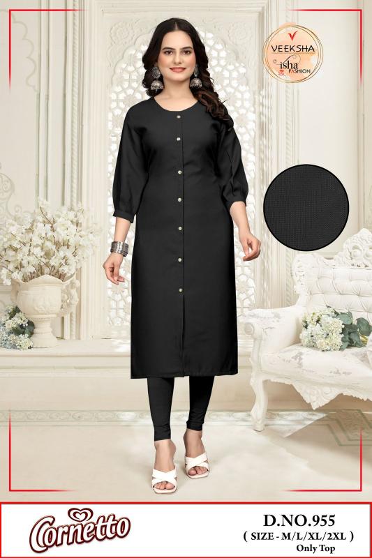 veeksha corneto sharvani pattern imported fullstitch combo long kurti
