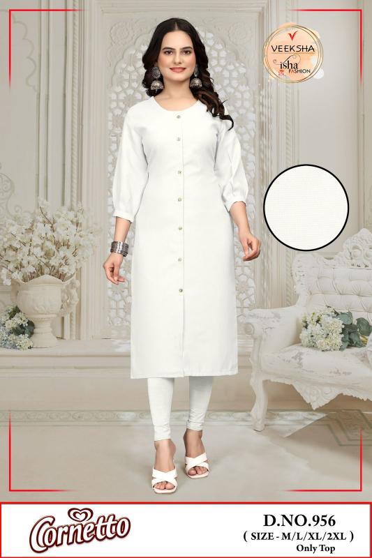 veeksha corneto sharvani pattern imported fullstitch combo long kurti