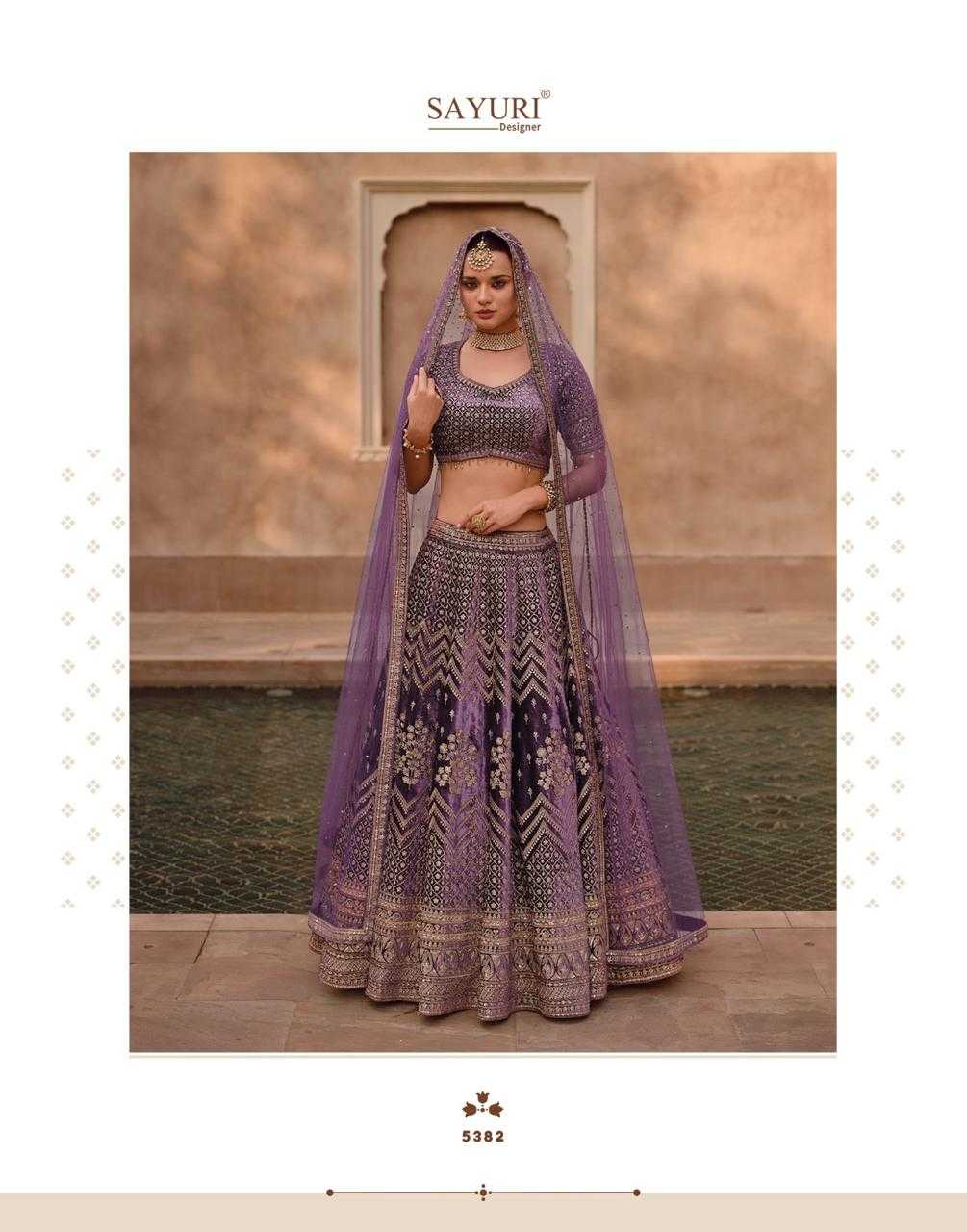sayuri designer heritage bridal nx fullstitch viscose velvet silk wedding chaniya choli