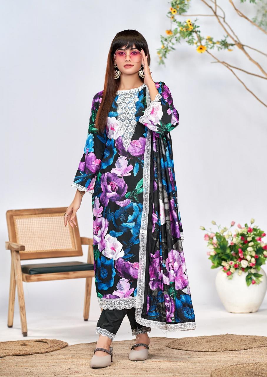 the hermitage kashmiri garden embroidery unique print salwar kameez