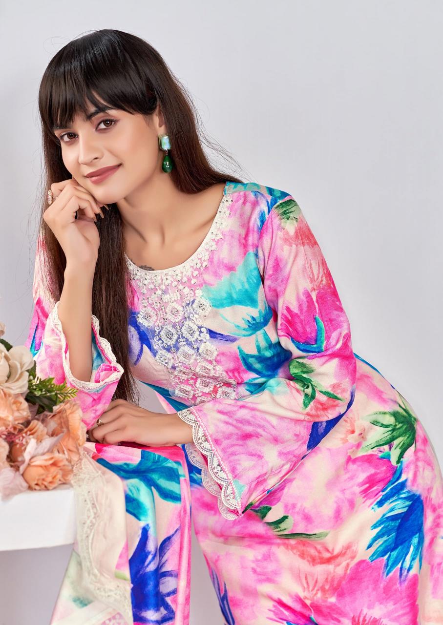 the hermitage kashmiri garden embroidery unique print salwar kameez