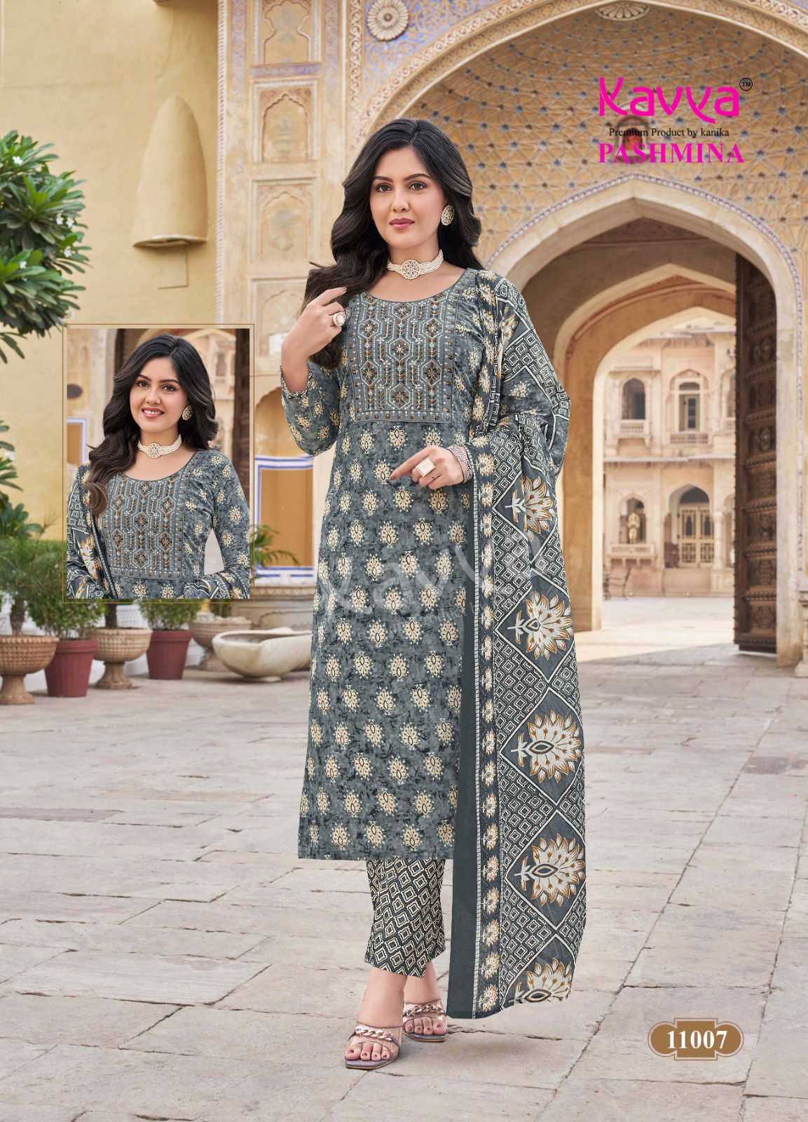 pashmina vol 11 by kavya fullstitch cotton 3pcs salwar suits collection