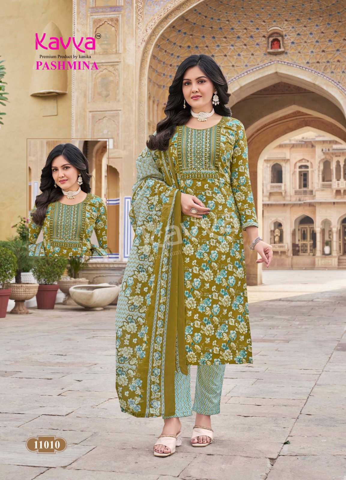 pashmina vol 11 by kavya fullstitch cotton 3pcs salwar suits collection