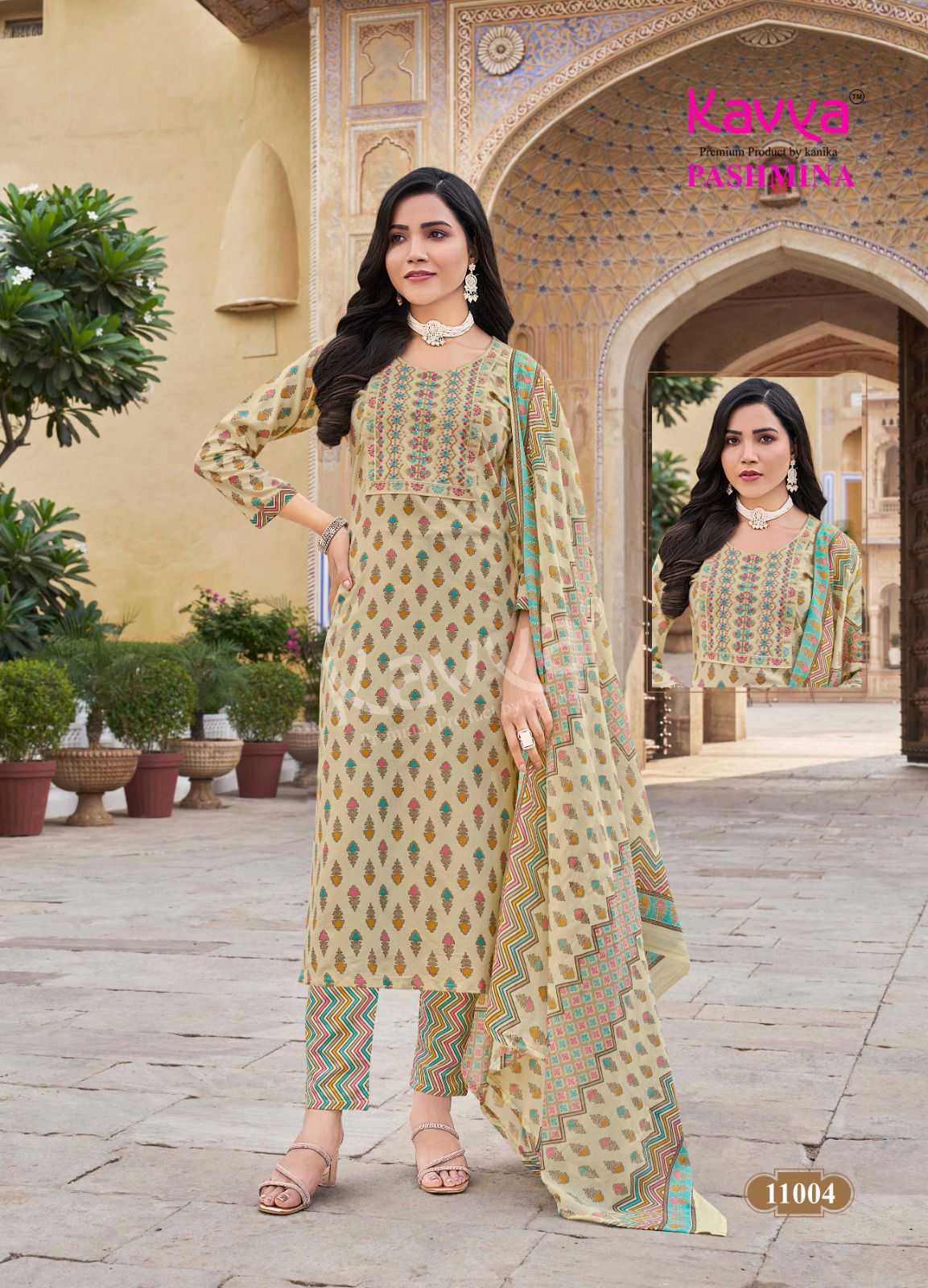 pashmina vol 11 by kavya fullstitch cotton 3pcs salwar suits collection