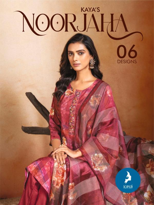 kaya noorjaha fullstitch plus size muslin jacquard beautiful 3pcs suits
