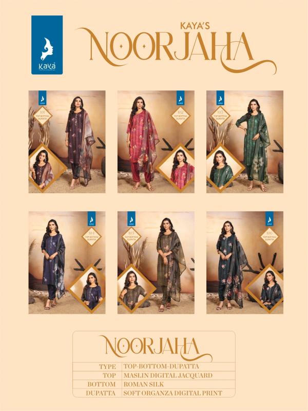 kaya noorjaha fullstitch plus size muslin jacquard beautiful 3pcs suits