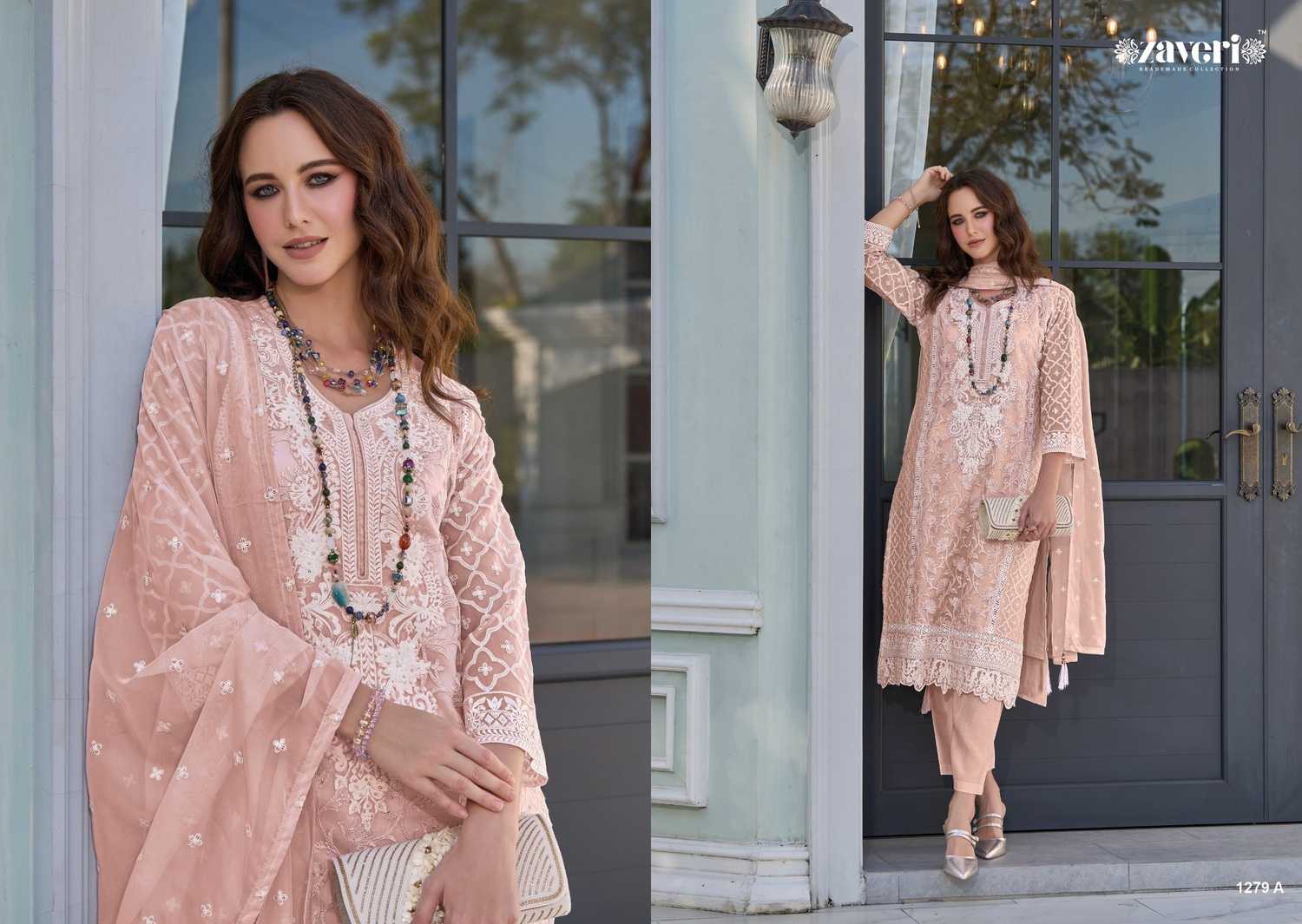 femina vol 2 by zaveri color edition 1 fully stitch organza original pakistani suit 