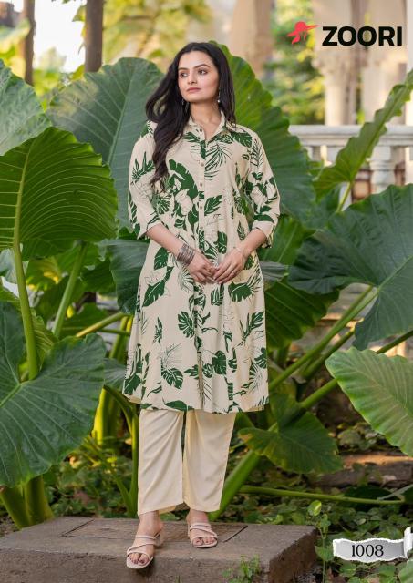 zoori launch alexa vol 2 rayon fully stitch white two piece sets 