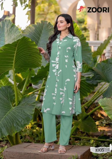 zoori launch alexa vol 2 rayon fully stitch white two piece sets 