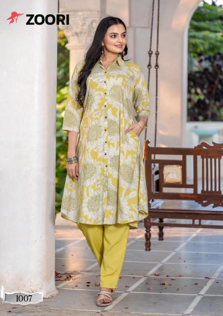 zoori launch alexa vol 2 rayon fully stitch white two piece sets 