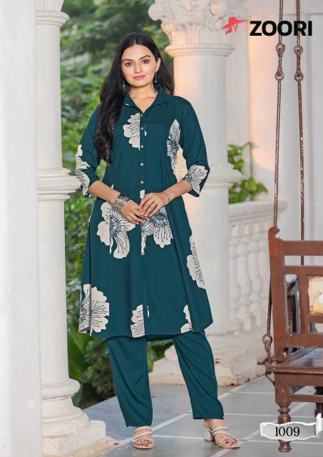 zoori launch alexa vol 2 rayon fully stitch white two piece sets 