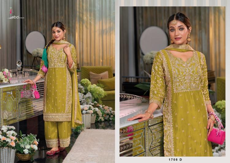 shayoni color edition 2 by eba lifestyle fullstitch chinon embroidery work suits with plazzo