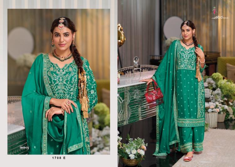 shayoni color edition 2 by eba lifestyle fullstitch chinon embroidery work suits with plazzo
