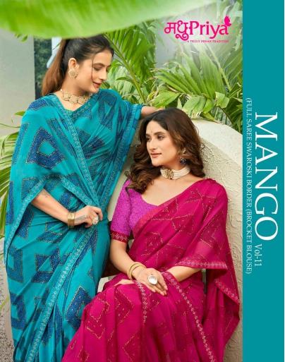 mango vol 11 by madhupriya dani sharmili fancy sarees for women 
