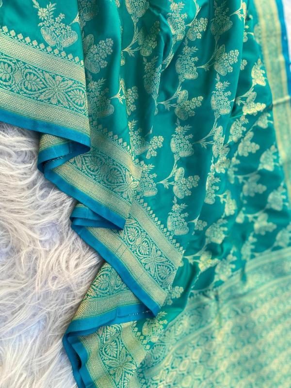 pr 3065 kc satin silk banarasi silk luxurious sarees for women