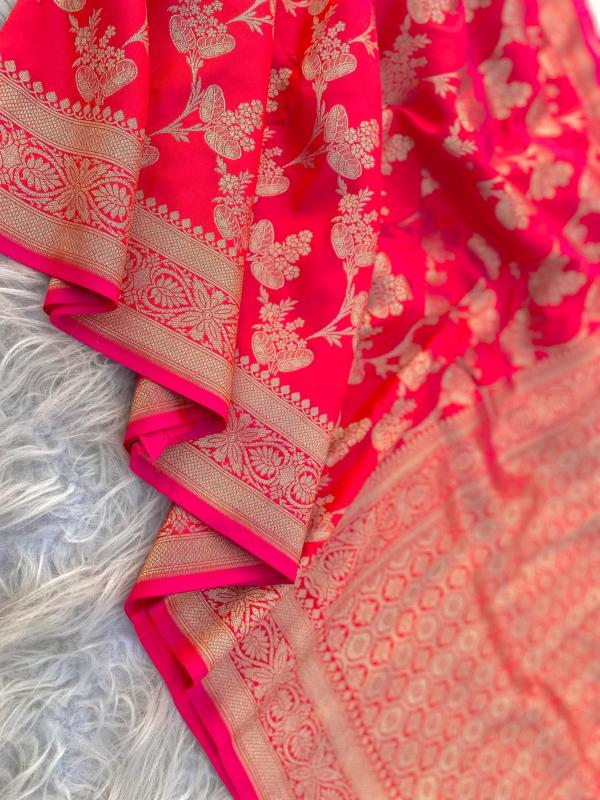 pr 3065 kc satin silk banarasi silk luxurious sarees for women