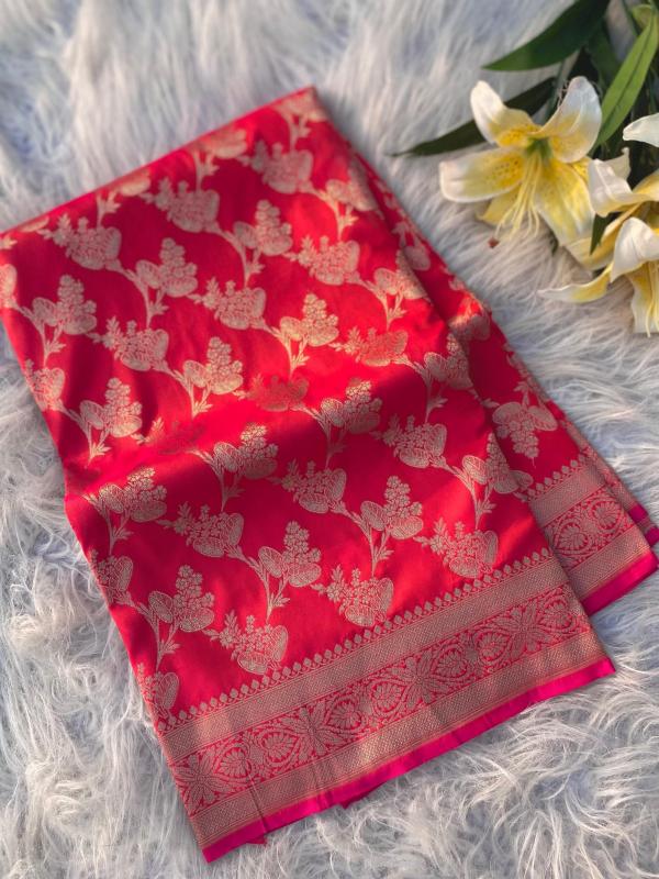 pr 3065 kc satin silk banarasi silk luxurious sarees for women