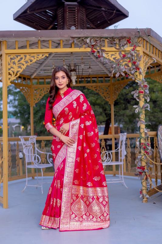 pr 3065 kc satin silk banarasi silk luxurious sarees for women