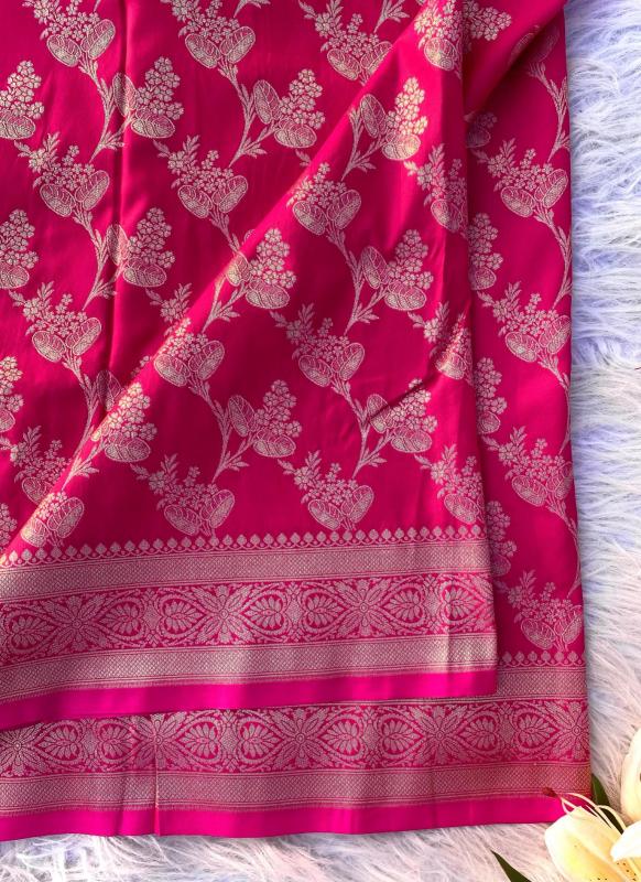 pr 3065 kc satin silk banarasi silk luxurious sarees for women