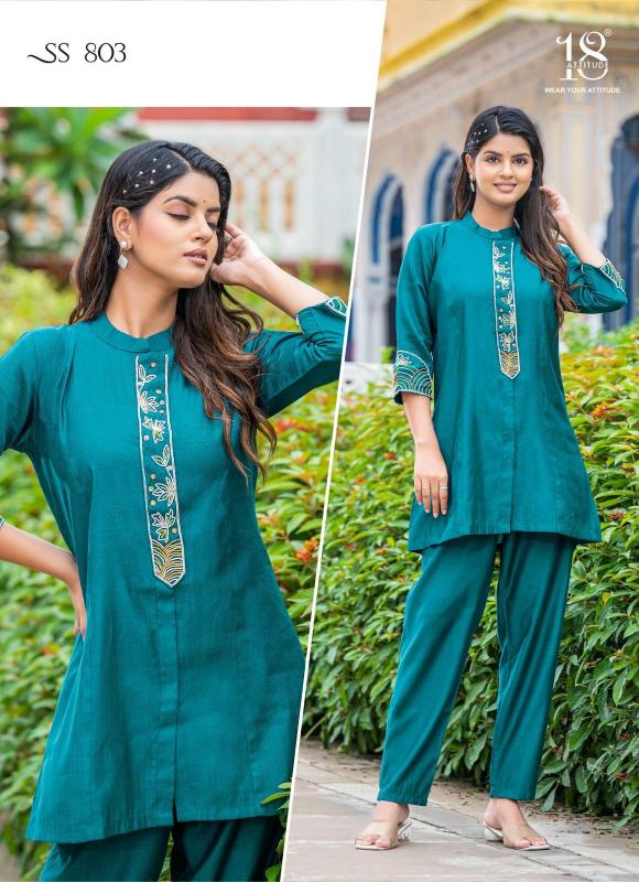 18 attitude sho-shaa vol 8 new trendy premium viscose fullstitch cord-sets