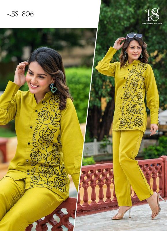 18 attitude sho-shaa vol 8 new trendy premium viscose fullstitch cord-sets