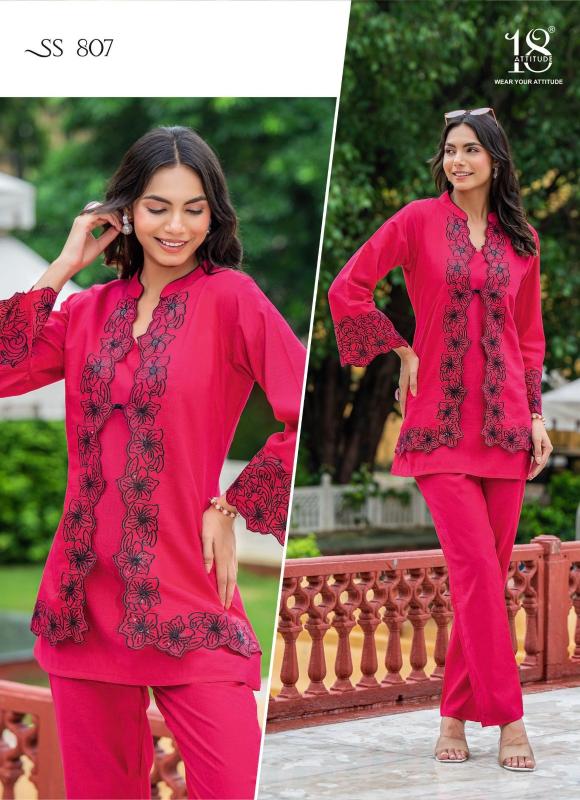 18 attitude sho-shaa vol 8 new trendy premium viscose fullstitch cord-sets