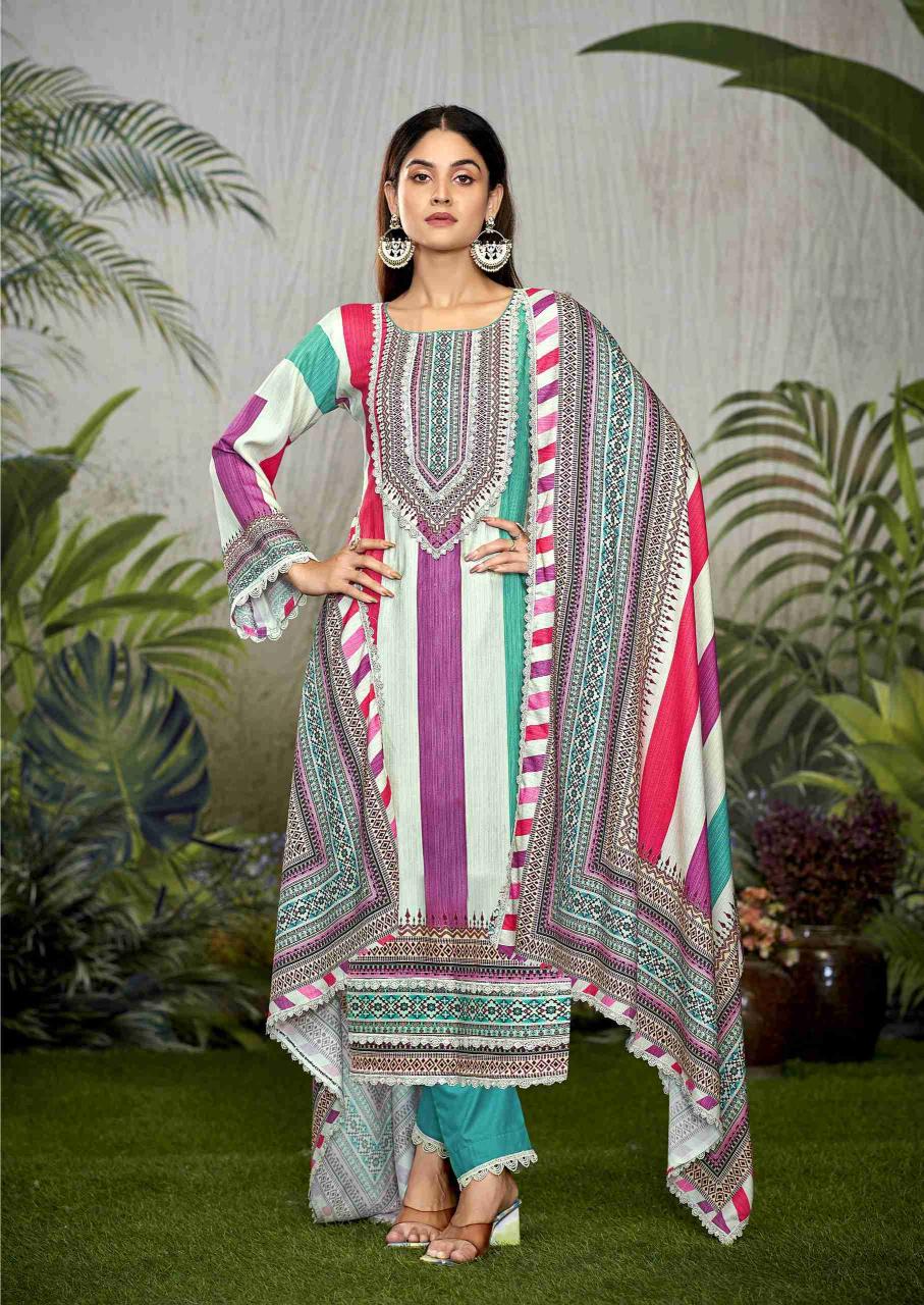 azaa vol 2 by the hermitage shop digital print viscose pakistani salwar kameez 