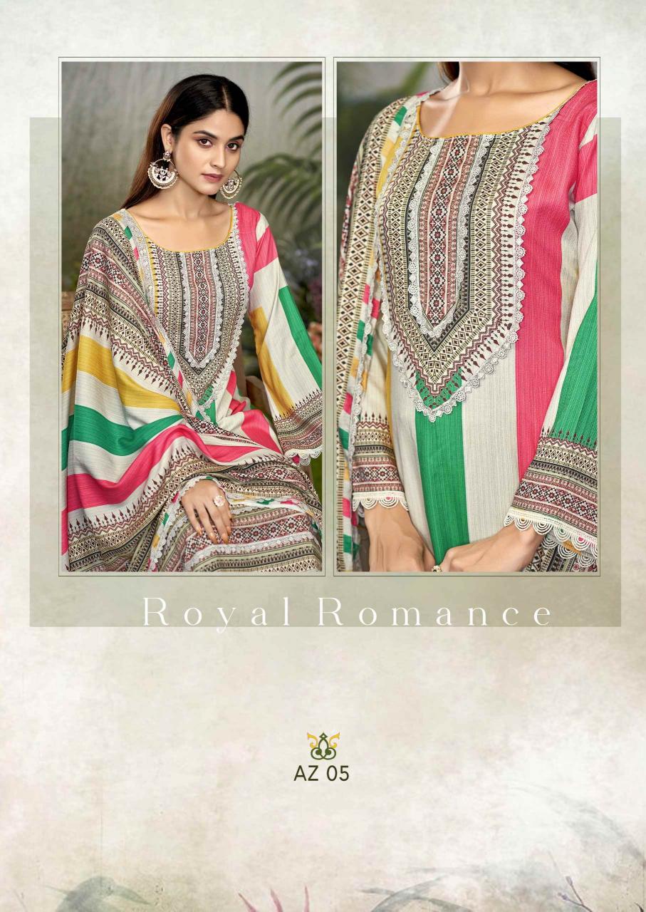 azaa vol 2 by the hermitage shop digital print viscose pakistani salwar kameez 