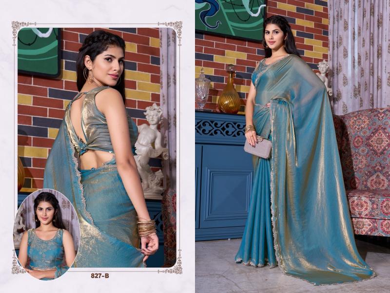 mehek 827a to 827e satin silk handwork exclusive designer sarees for womens 