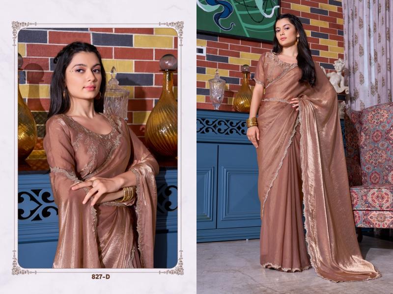 mehek 827a to 827e satin silk handwork exclusive designer sarees for womens 
