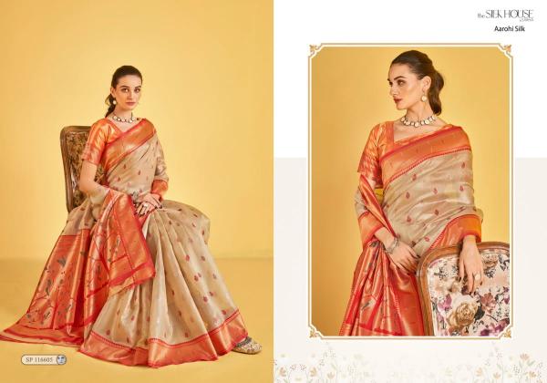 sarha presents aarohi silk luxurious tissue sarees for women