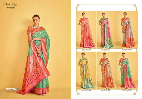 sarha presents aarohi silk luxurious tissue sarees for women