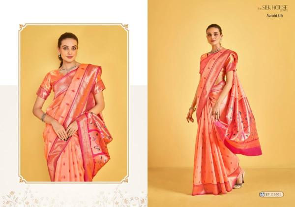 sarha presents aarohi silk luxurious tissue sarees for women