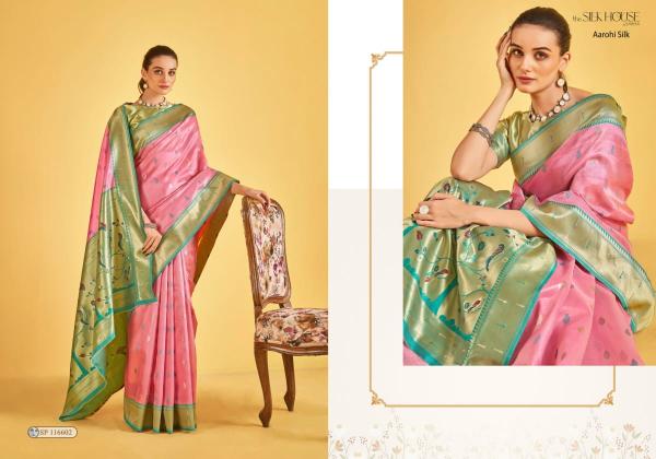 sarha presents aarohi silk luxurious tissue sarees for women