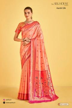 sarha presents aarohi silk luxurious tissue sarees for women