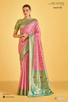 sarha presents aarohi silk luxurious tissue sarees for women
